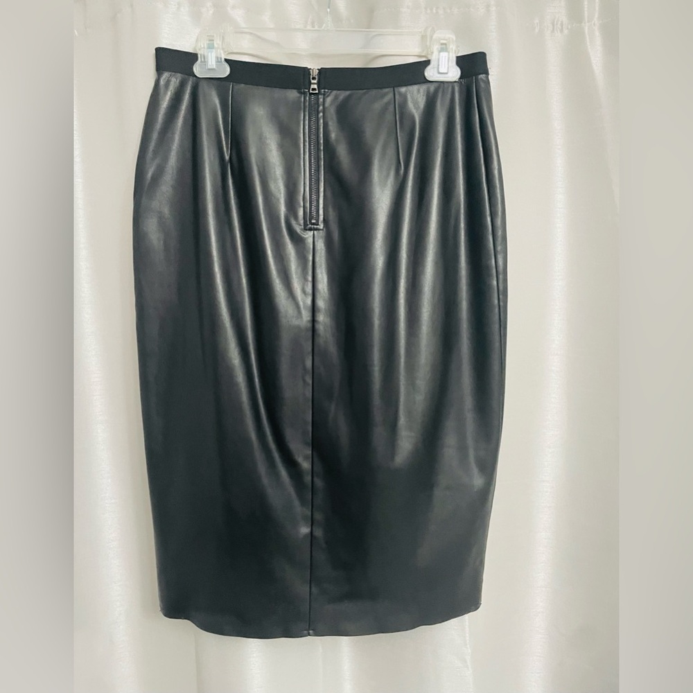 ✨ BCBGMAXAZRIA “Bess” Leather-Look Pencil Skirt - Picture 4 of 9